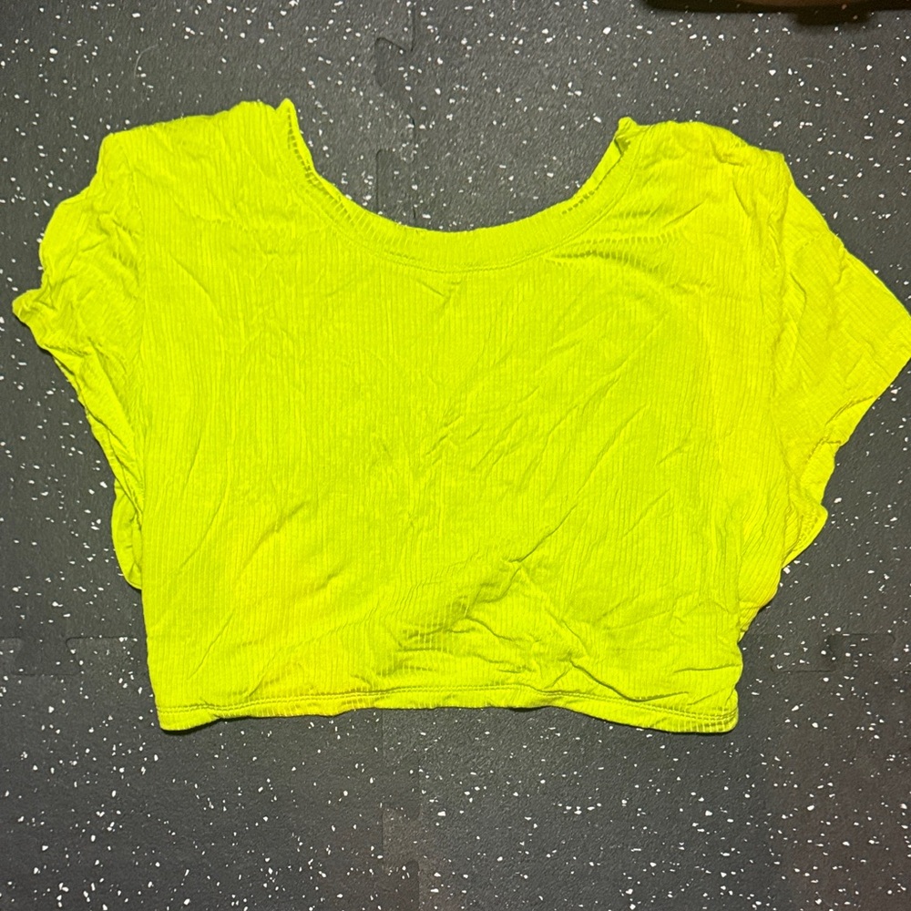 Vibrant Lime Women's Crop Top